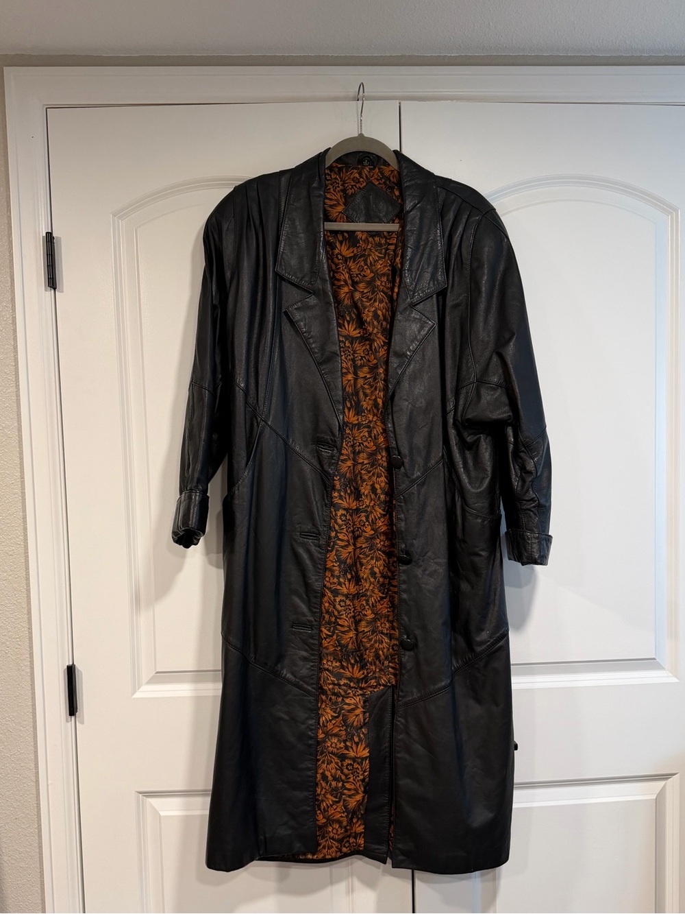 Jacqueline Ferrar Leather Trench Coat